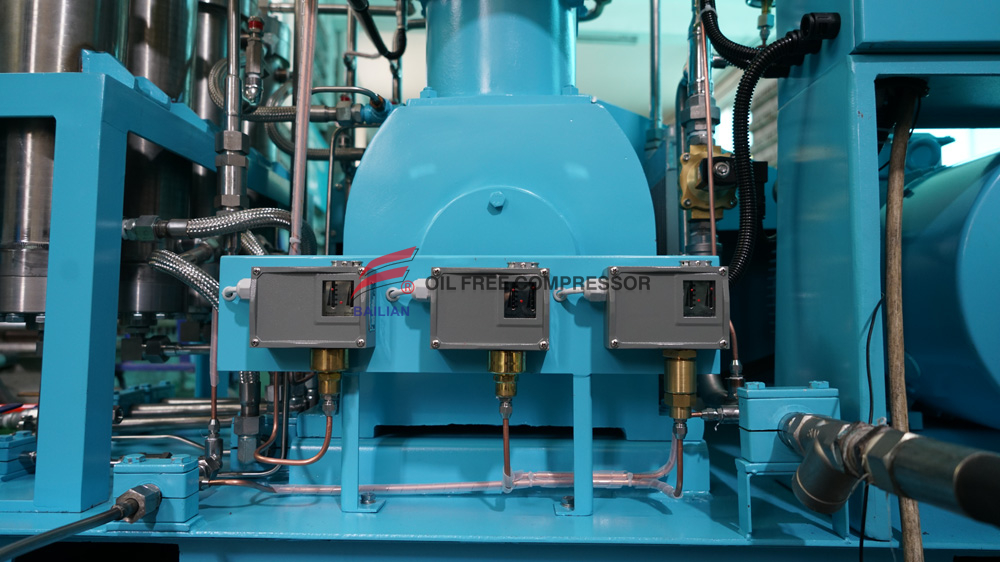 Compresseur exempt d'huile GOW-25-4-150 de l'oxygène exempt d'huile à haute pression d'approbation de la CE de la CE
