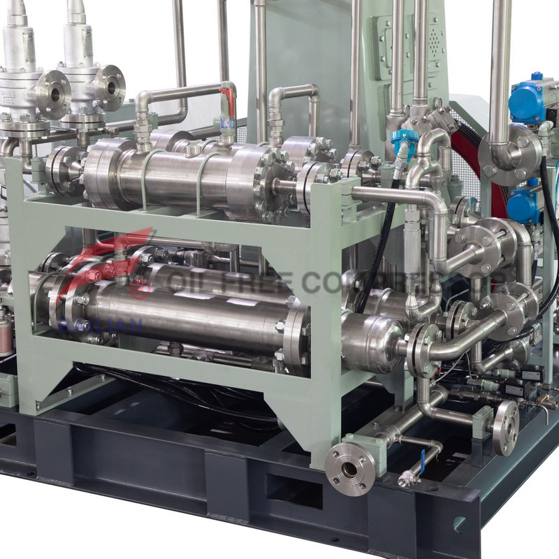 Compresseur de récupération de gaz de dioxyde de carbone sans huile CO2